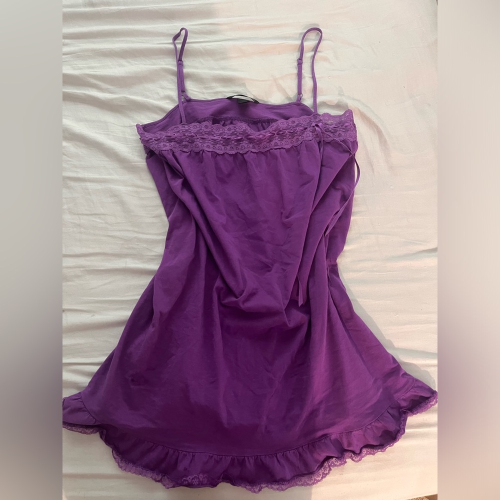 Vintage Victoria's Secret Purple Lace Detail Night Dress